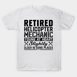 Retired Helicopter Mechanic Funny Retirement T-Shirt